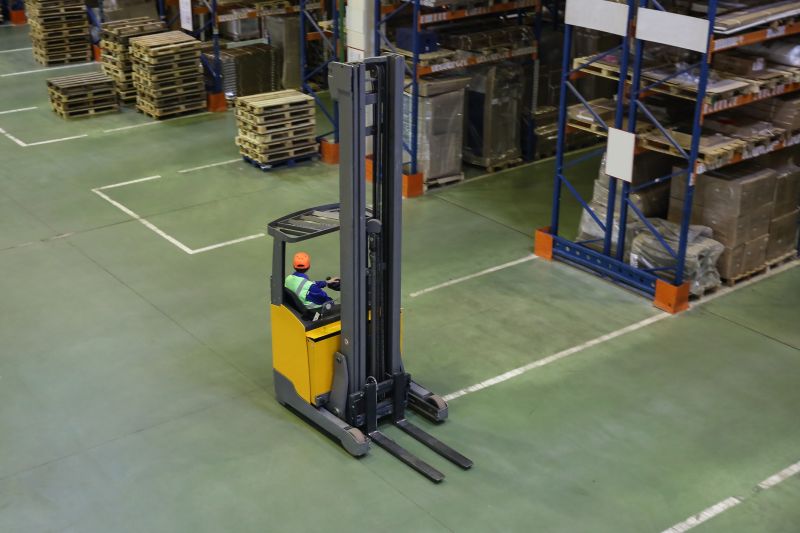 Reach trucks increase productivity by accessing high shelves quickly.